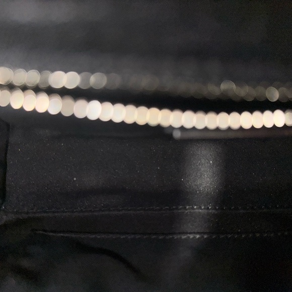 Authentic Tory Burch Fleming Chic Black and Red Tweed Chain Bag - Picture 8 of 15